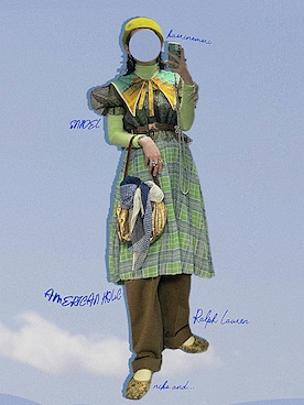 「Ralph Lauren」｜「アイテム（ハンチング/ベレー帽）」を使った、ajyunさん（レディース・163cm）の春コーディネート