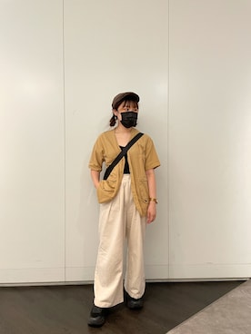 「大地色系」｜YOYO LEEさん（レディース・158cm）の秋コーディネート