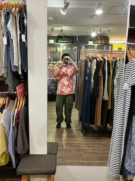「Danner（ダナー）のアイテム（スリッポン）」を使った、ななんさん（メンズ・164cm）の夏コーディネート