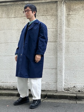 「DANTON（ダントン）のアイテム（デニムパンツ）」を使った、ななんさん（メンズ・164cm）の春コーディネート