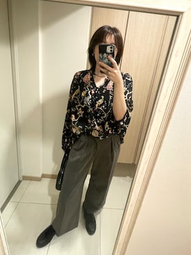 「アイテム（ネックレス）」を使った、nuhe2さん（レディース・163cm）の秋コーディネート