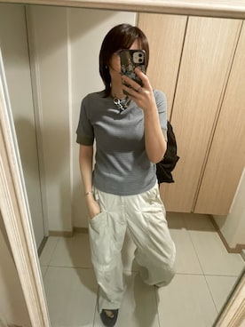 「アイテム（カーゴパンツ）」を使った、nuhe2さん（レディース・163cm）の秋コーディネート