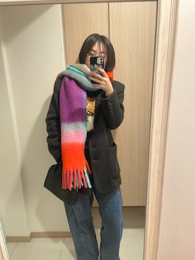 「anuke（アンヌーク）のアイテム」を使った、nuhe2さん（レディース・163cm）の冬コーディネート