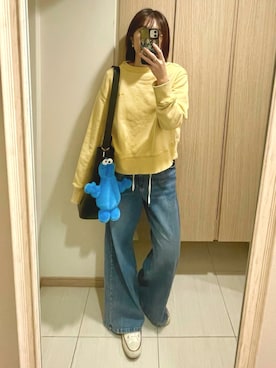 「アイテム（MA-1）」を使った、nuhe2さん（レディース・163cm）の秋コーディネート