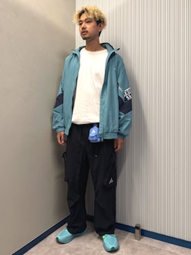 「アイテム（エコバッグ/サブバッグ）」を使った、AKさん（メンズ・180cm）の秋コーディネート
