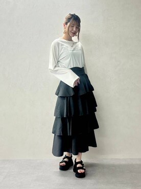 moekaさん（レディース・174cm）の春コーディネート
