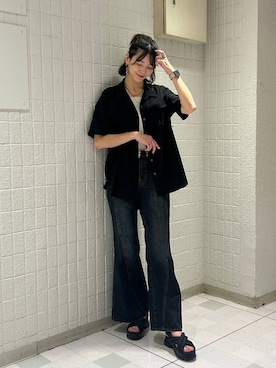 「スポサン」｜moekaさん（レディース・174cm）の夏コーディネート