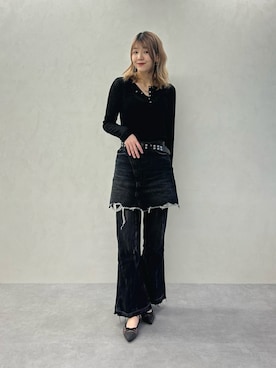「WA ORiental TRaffic（ダブルエーオリエンタルトラフィック）のアイテム」を使った、moekaさん（レディース・174cm）の春コーディネート