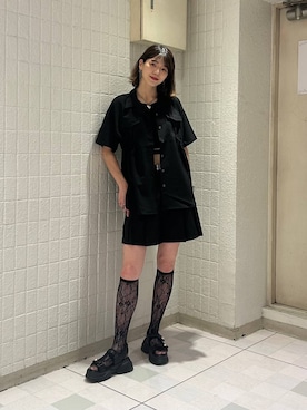 「アイテム（サンダル）」を使った、moekaさん（レディース・174cm）の夏コーディネート