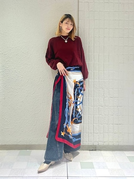 「ORiental TRaffic（オリエンタルトラフィック）のアイテム（パンプス）」を使った、moekaさん（レディース・174cm）の秋コーディネート