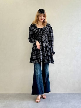 「ORiental TRaffic（オリエンタルトラフィック）のアイテム」を使った、moekaさん（レディース・174cm）の春コーディネート