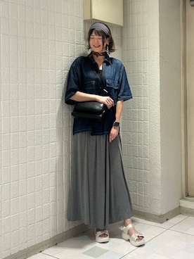「スポサン」｜moekaさん（レディース・174cm）の夏コーディネート