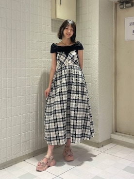「スポサン」｜moekaさん（レディース・174cm）の夏コーディネート