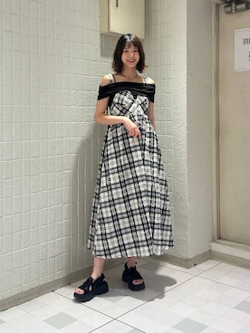 「スポサン」｜moekaさん（レディース・174cm）の夏コーディネート