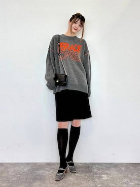 「MISCH MASCH（ミッシュマッシュ）のアイテム」を使った、moekaさん（レディース・174cm）の秋コーディネート