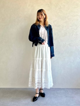 「WA ORiental TRaffic（ダブルエーオリエンタルトラフィック）のアイテム」を使った、moekaさん（レディース・174cm）の春コーディネート
