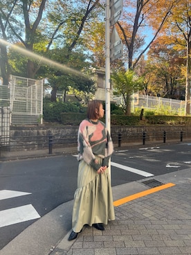 山本泰羽さん（レディース・162cm）の秋コーディネート