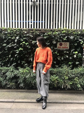 山本泰羽さん（レディース・162cm）の秋コーディネート