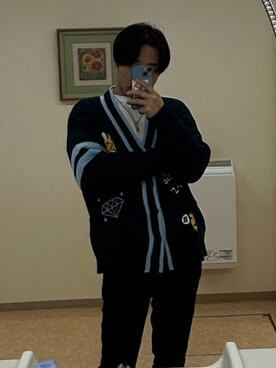 「GLARE（グレア）のアイテム」を使った、MIKKUNさん（メンズ・173cm）の春コーディネート