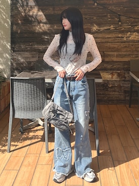 「shein」｜IROさん（骨格ウェーブ・レディース・156cm）の夏コーディネート