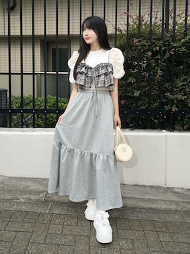 「RETRO GIRL（レトロガール）のアイテム」を使った、        iroさん（レディース・156cm）の夏コーディネート