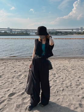 「アイテム（その他アウター）」を使った、IROさん（レディース・156cm）の夏コーディネート