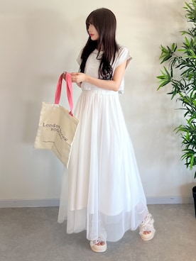 「shein」｜IROさん（骨格ウェーブ・レディース・156cm）の夏コーディネート