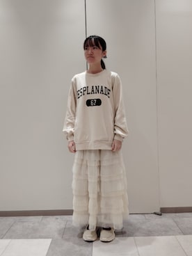 「アイテム（ドレスシューズ、ベージュ系）」を使った、ななさん（レディース・150cm）の秋コーディネート