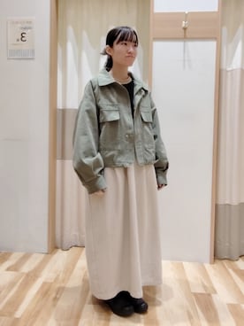 「Samansa Mos2（サマンサ モスモス）のアイテム（ブルゾン）」を使った、ななさん（レディース・150cm）の春コーディネート