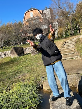 「アーバンリサーチ」｜「アイテム（ダウンベスト）」を使った、Takeruさん（メンズ・166cm）の秋コーディネート