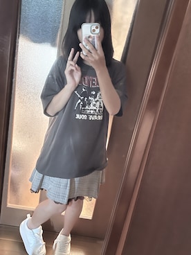 「GU（ジーユー）のアイテム（スニーカー）」を使った、きこさん（レディース・149cm・10代）の秋コーディネート
