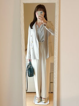「アイテム（パンプス）」を使った、manaさん（レディース・159cm）の秋コーディネート
