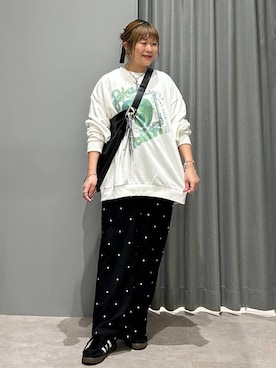 「LEPSIM（レプシィム）の【adidas/アディダス】HANDBALL SPEZIAL　290691（スニーカー、ブラック系）」を使った、ばねさん（レディース・158cm）の春コーディネート
