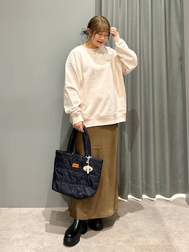 「アイテム（財布/小物）」を使った、ばねさん（レディース・158cm）の秋コーディネート