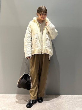 「ゆったり」｜ばねさん（レディース・158cm）の秋コーディネート