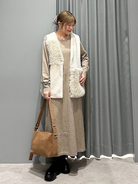 「LEPSIM」｜ばねさん（レディース・158cm）の冬コーディネート