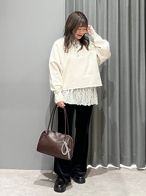 総レース長袖ペプラム 637690（シャツ/ブラウス）｜LEPSIM（レプシィム