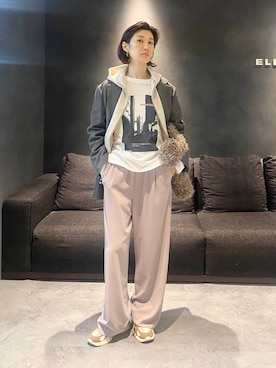 「アイテム（パーカー）」を使った、yumi.さん（レディース・165cm）の夏コーディネート