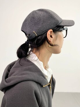 「BARNYARDSTORM（バンヤードストーム）のアイテム（帽子）」を使った、yumi.さん（レディース・165cm）の冬コーディネート