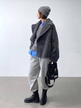 「BARNYARDSTORM（バンヤードストーム）のBARNYARDSTORM / ハイブリッドストレッチブーツ（ブーツ）」を使った、yumi.さん（レディース・165cm）の秋コーディネート