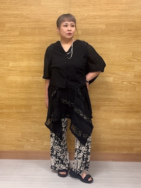 「アイテム（タンクトップ）」を使った、ぁむさん（レディース・151cm）の夏コーディネート