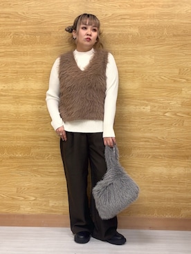 「ニット/セーター」｜ぁむさん（レディース・151cm）の冬コーディネート