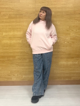 「Cutie Blonde（キューティーブロンド）のアイテム」を使った、ぁむさん（レディース・151cm）の冬コーディネート