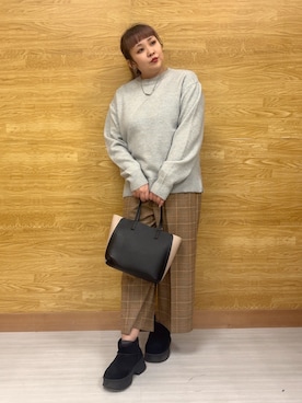 「DRESKIP（ドレスキップ）のアイテム」を使った、ぁむさん（レディース・151cm）の冬コーディネート