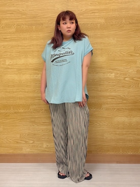 「SHOO・LA・RUE（シューラルー）のキラキラチューブサンダル（サンダル、ブラック系）」を使った、ぁむさん（レディース・151cm）の春コーディネート