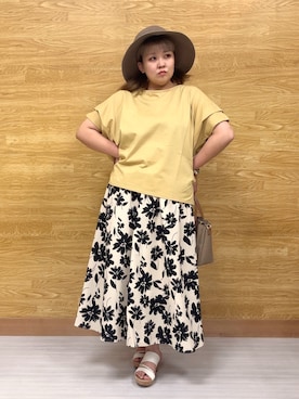 「DRESKIP（ドレスキップ）のアイテム」を使った、ぁむさん（レディース・151cm）の夏コーディネート