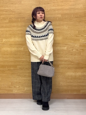 「DRESKIP（ドレスキップ）のアイテム」を使った、ぁむさん（レディース・151cm）の冬コーディネート