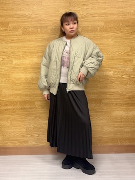 「Cutie Blonde（キューティーブロンド）のアイテム」を使った、ぁむさん（レディース・151cm）の冬コーディネート