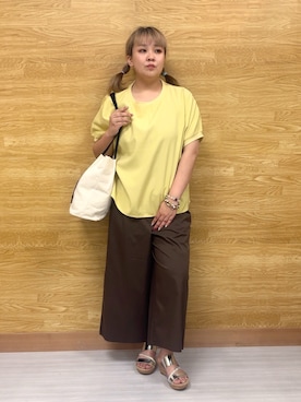 「DRESKIP（ドレスキップ）のアイテム」を使った、ぁむさん（レディース・151cm）の夏コーディネート