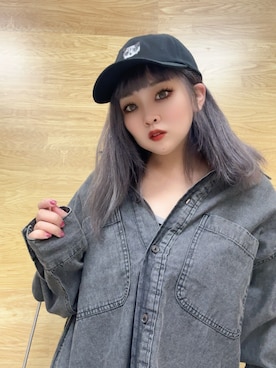 「SHOO・LA・RUE（シューラルー）のアニマル刺繍キャップ（キャップ）」を使った、ぁむさん（レディース・151cm）の秋コーディネート
